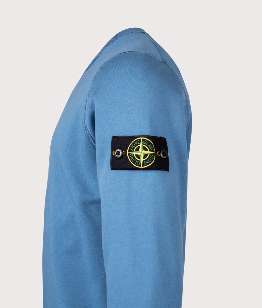 Stone Island Mens Organic Cotton Crewneck Sweatshirt